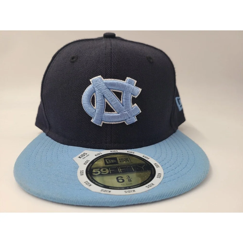 Youth North Carolina UNC Tar Heels New Era 59Fifty Fitted 6 3/8 Hat Cap Boy NCAA